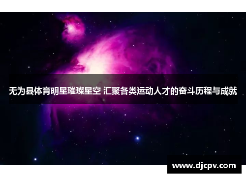无为县体育明星璀璨星空 汇聚各类运动人才的奋斗历程与成就